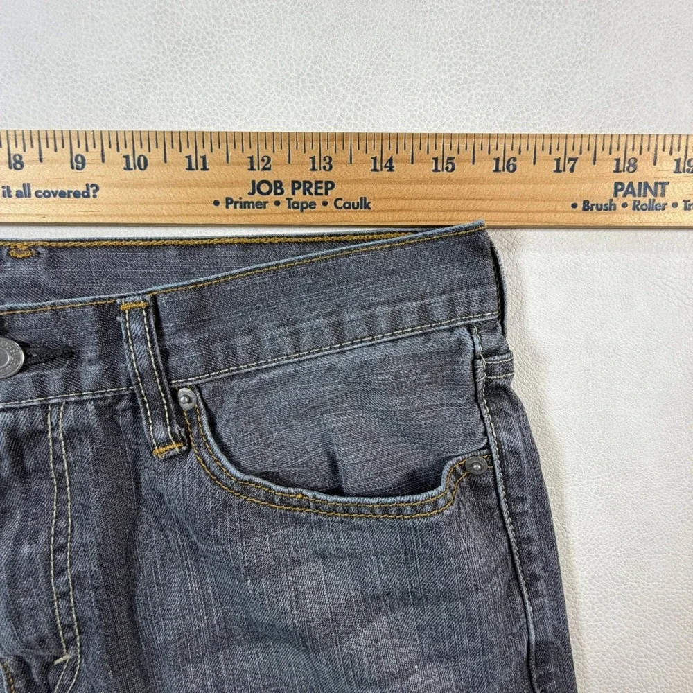 Levis 514 Straight Fit Jeans Mens 31x30 Gray Denim Pants Classic 5-Pocket